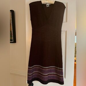 Missoni Knit Dress Wine Metallic Multicolor bottom detailed-NWOT.  ❤️
